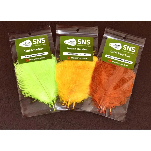 Frödin Flies SNS Plumas de Avestruz Hackles - Imagen 3