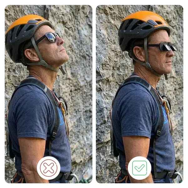Gafas de aseguramiento para escalada en roca - Imagen 4