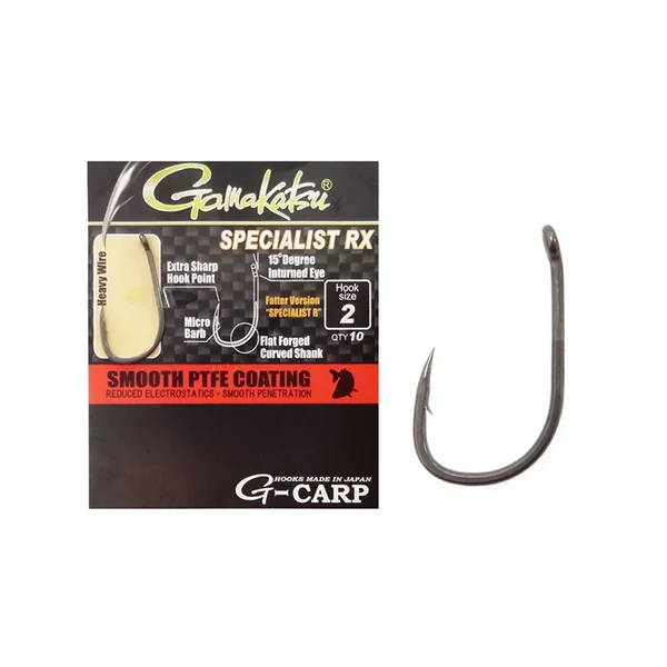 GamaKatsu G-Carp Specialist RX Grey Hook Size 4