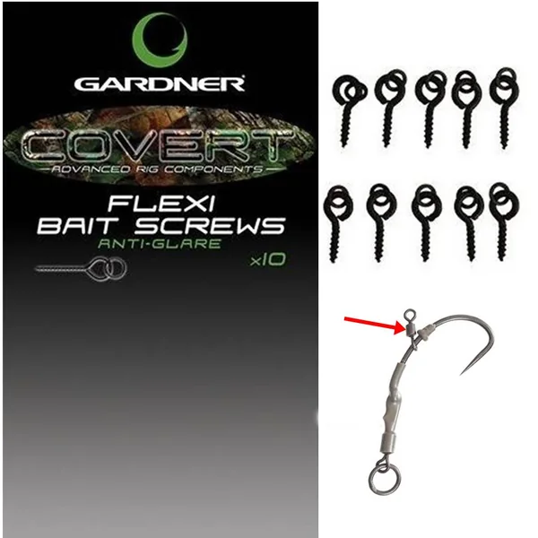 GARDNER MINI FLEXI BAIT SCREWS (Cancamos con micro anilla) - Arapaima Fishing