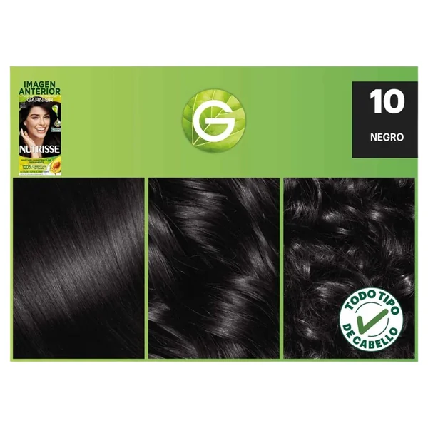Garnier Tinte Nutrisse 10 Ebano - Negro - Imagen 2