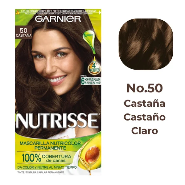 Garnier Tinte Nutrisse 50 Castaña - Castaño Claro