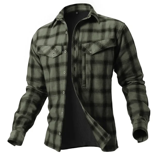 Geoff Anderson Ezmar+ camisa de franela con forro verde