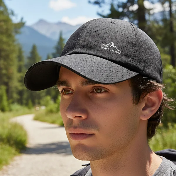 Gorra de béisbol ligera y transpirable