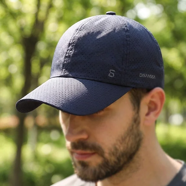 Gorra de béisbol lisa, transpirable y ajustable