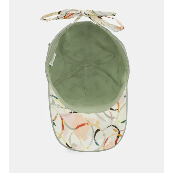 Gorra verde lazo estampado - Imagen 4