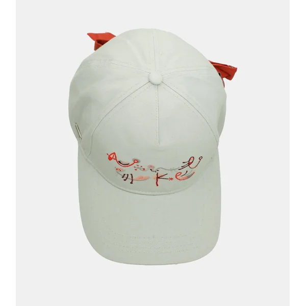 Gorra verde lazo rojo - Imagen 4