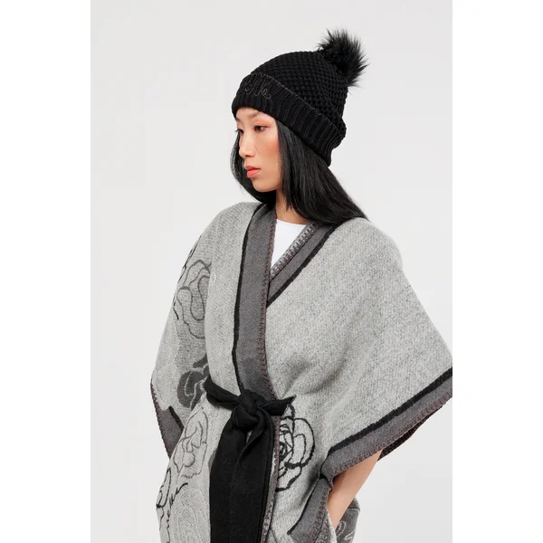 Gorro de punto negro - Imagen 2