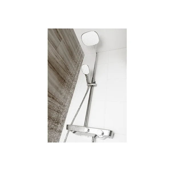 Grifo conjunto ducha extensible termostático nine elegance