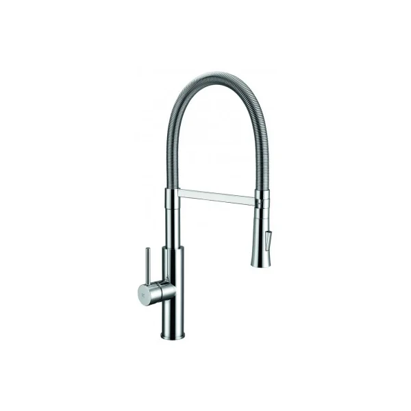 Grifo de fregadero monomando caño orientable pilot acero