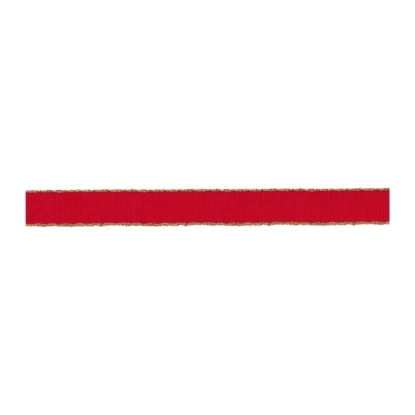 Grosgrain Algodón con Borde Metalizado