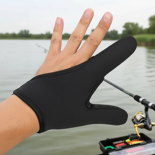 Guante de pesca de dos dedos