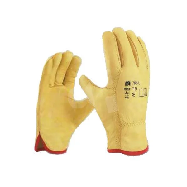 GUANTE FLOR VAC. AMARILLO+RIBTE T-10