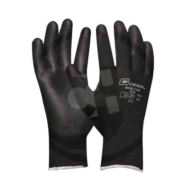 GUANTE MICRO FLEX NEGRO T-9