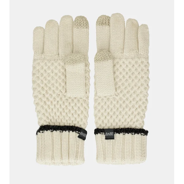 Guantes de punto beige - Imagen 3