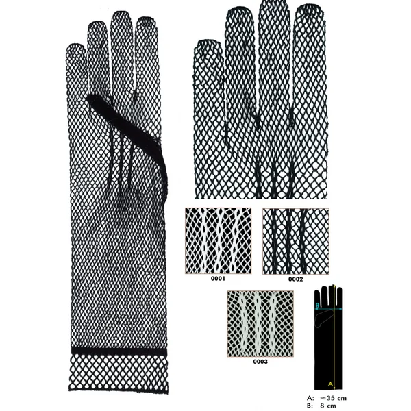 Guantes de rejilla largo