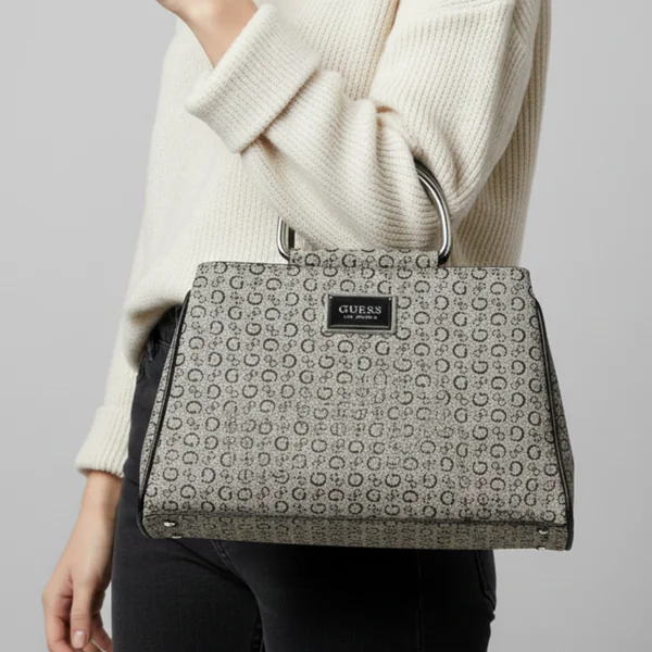Guess Cartera Satchel Jarson Black