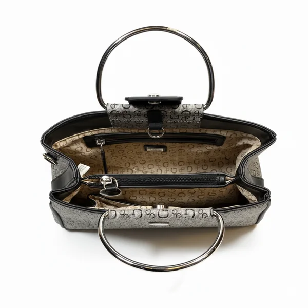 Guess Cartera Satchel Jarson Black - Imagen 5