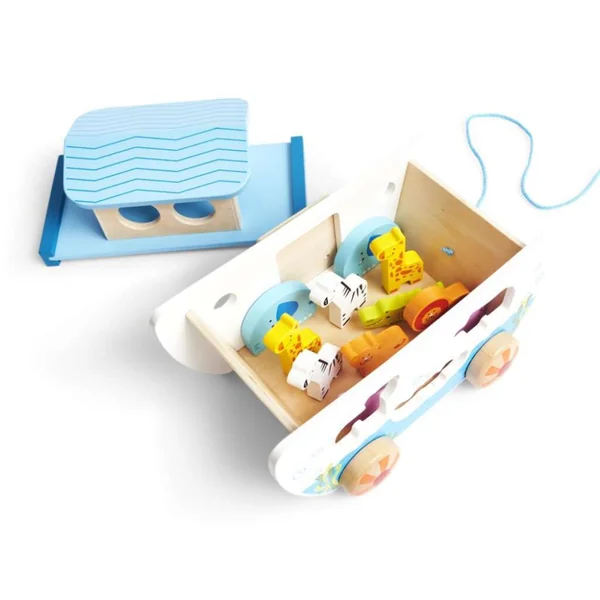 Hape Pull Along Noah's Ark 17 piezas 1-3 años - Imagen 3