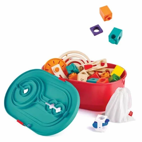 Hape Quadrilla Stack Track Bucket Set 4+ - Imagen 4
