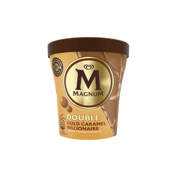 Helado Magnum Double Gold Caramel Billionaire 440ml