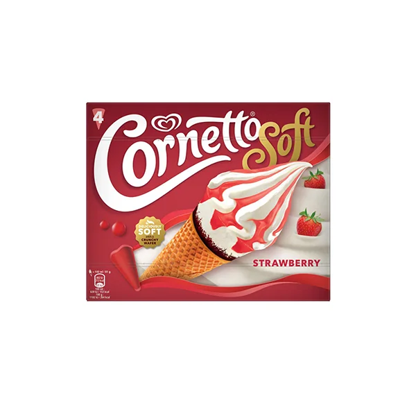 Helados Cornetto Soft Strawberry 4 Und