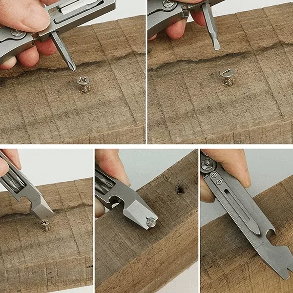 Herramienta Multifuncional EDC de Titanio para Exterior - Imagen 2