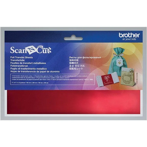 Hoja de Transferencia BROTHER ScanNCut Metálicas Rojo