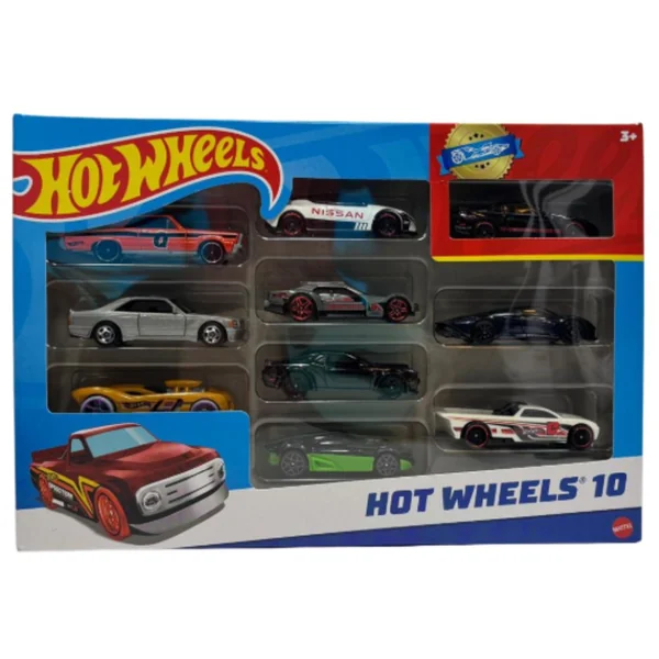 Hot Wheels Pack De 10 Carros Modelos Variados - Imagen 3