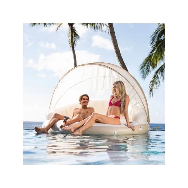 ILHA INSUFLÁVEL INTEX CANOPY CREME - 199X150 CM - Imagen 2