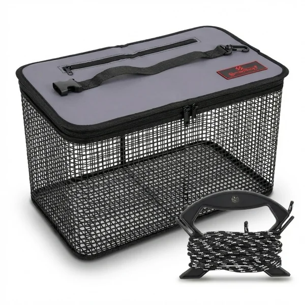 Jaula plegable para peces con cuerda - Imagen 2