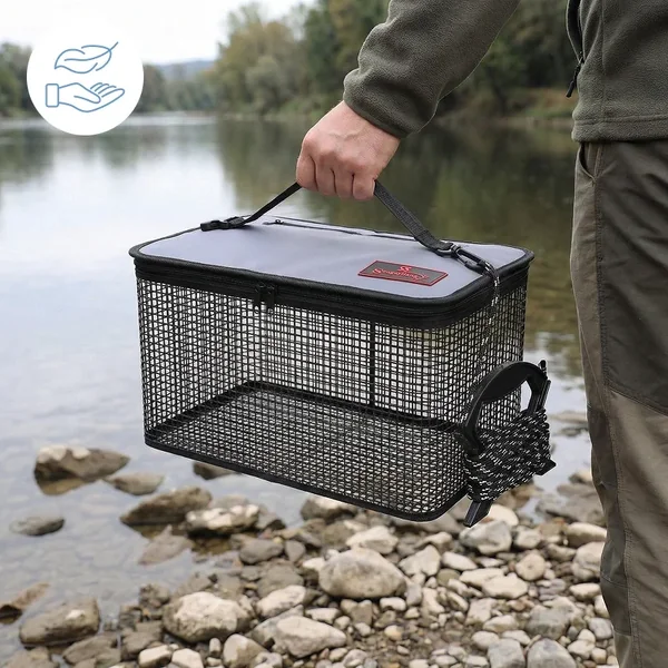 Jaula plegable para peces con cuerda - Imagen 7