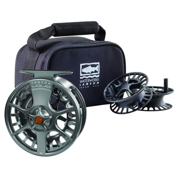 Juego carrete de mosca Lamson Liquid humo