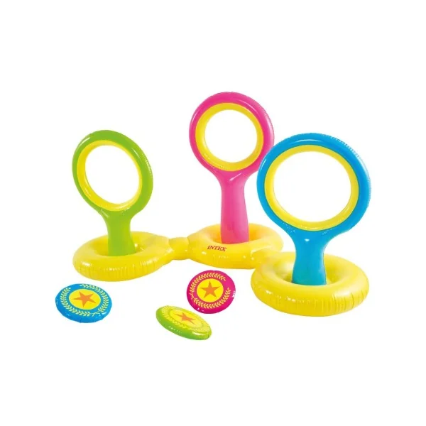 Juego hinchable y flotante INTEX discos voladores