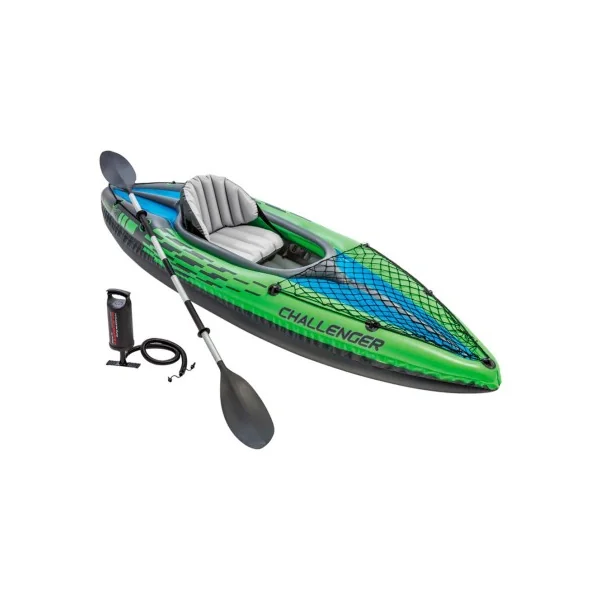 Kayak hinchable Challenger K1 Intex 274x76x33 cm