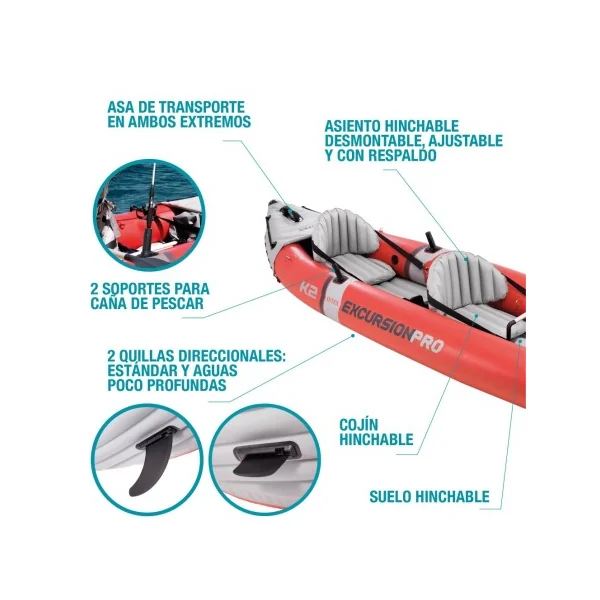 Kayak hinchable Excursion Pro INTEX - Imagen 4