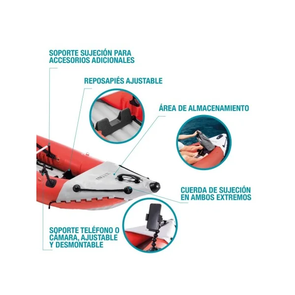 Kayak hinchable Excursion Pro INTEX - Imagen 5
