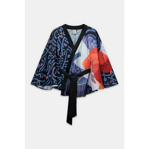 Kimono estampado fluido