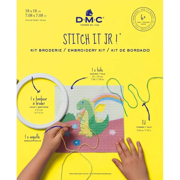 Kit de Bordado a Medio Punto El Dragón - DMC