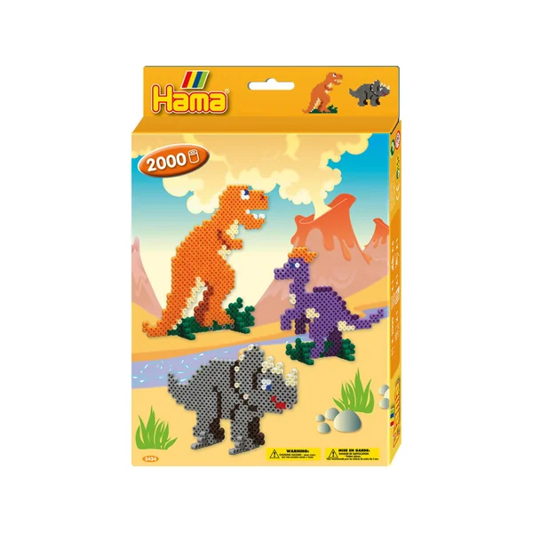 Kit de Mosaicos HAMA BEADS dino world