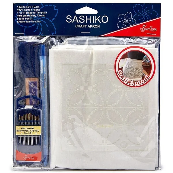 Kit Sashiko Sew Easy - Delantal para Bordar Japonés