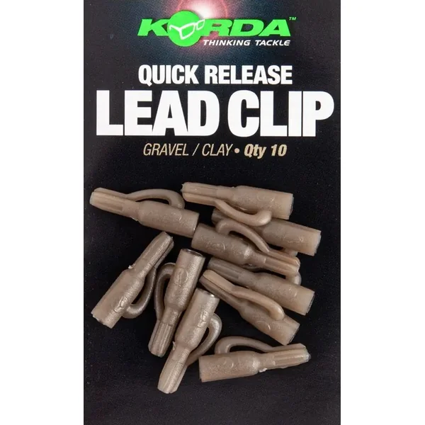 KORDA QUICK RELEASE LEAD CLIPS GRAVEL