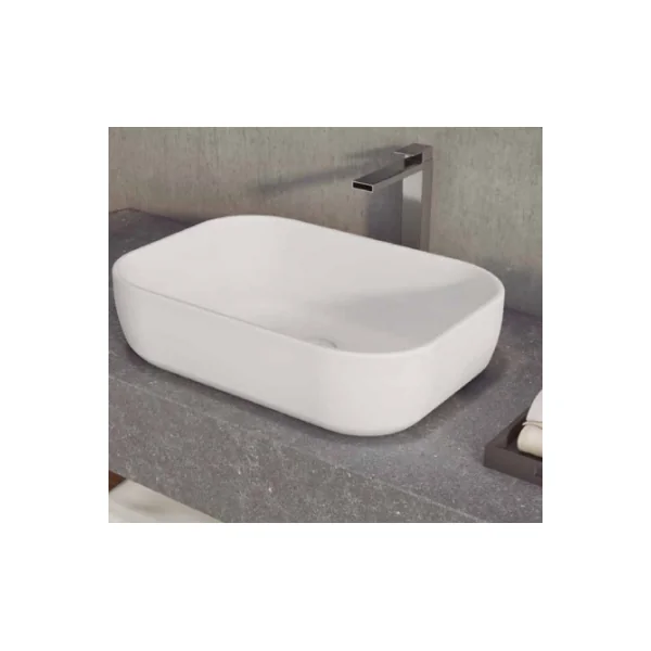 Lavabo de cerámica extrafina Horus blanco mate