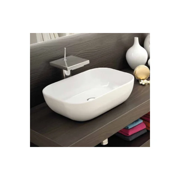 Lavabo de cerámica extrafina modelo Horus brillo