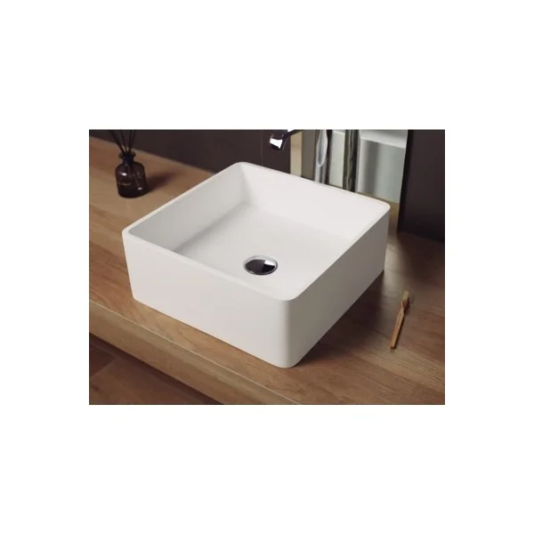 Lavabo Satet cerámico Blanco mate