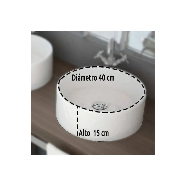 Lavabo Tebas cerámico - Imagen 3