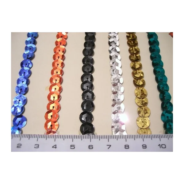Lentejuelas en tira de 8m/m