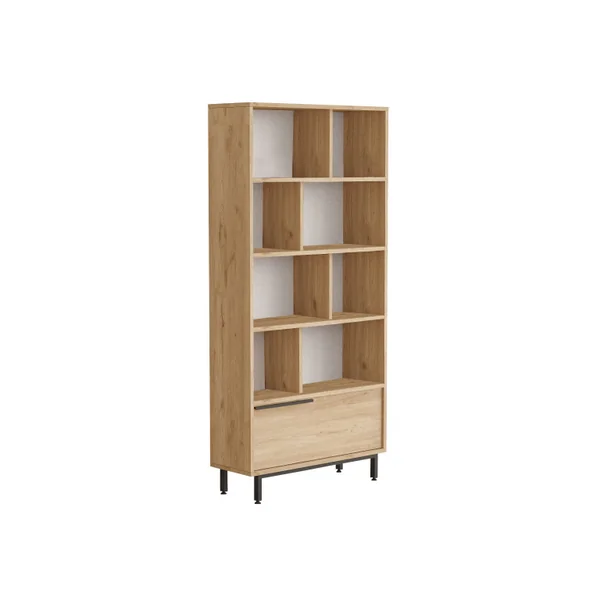 Libreria in legno "Calvin" 83,9 x 29,5 x 175,6 cm - Noce