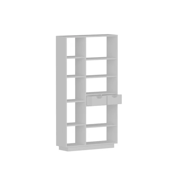 Libreria in legno "Luma" - 80 x 25 x 188 cm - Bianco