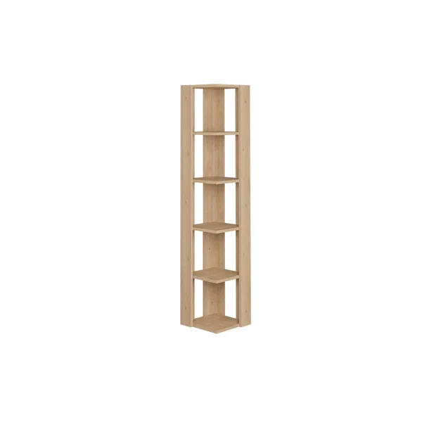 Libreria in legno "Nati" - 32 x 32 x 161 cm - Beige
